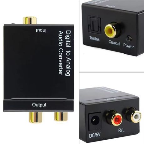 Digital to Analog Audio Converter – Optical to RCA for Stereo Sound