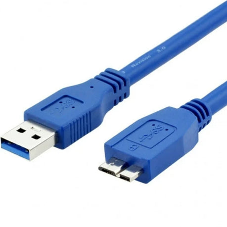 USB 3.0 Cable – USB A to Micro-B Cable – Blue Flash Drive Cable 1m