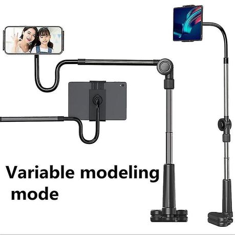 Lazy Bracket Tablet Holder Gooseneck Stand 4.6–11 inch
