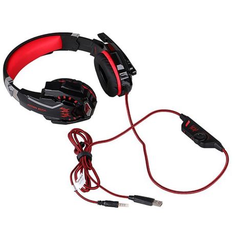 G9000 Gaming Headset with Mic – Red (PS4, Xbox One, PC)