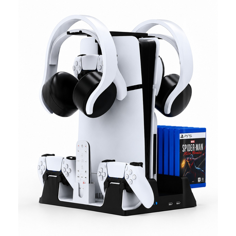 JYS Cooling Fan Vertical Stand for PS5 Disc & Digital Editions