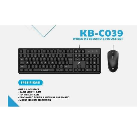 Mikuso Wired Keyboard & Mouse Combo – KB-C039
