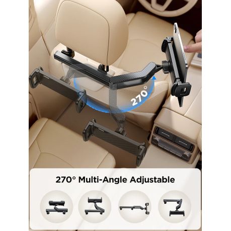 Joyroom Universal Headrest Tablet Mount – JR-ZS369 | 360° Rotation | Adjustable Clamp