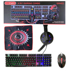 4-in-1 Gaming Combo Set – RGB Keyboard, Mouse, Headset & Mouse Pad