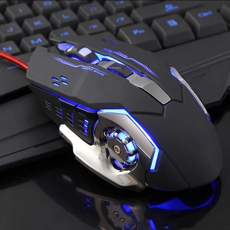 Cool Lighting Effects Gaming Mouse – Black (T2)