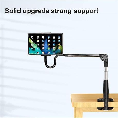 Lazy Bracket Tablet Holder Gooseneck Stand 4.6–11 inch