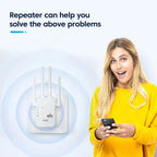 Dual Band 1200 Mbps Wifi Repeater/Router/Ap (2.4 & 5GHz) - LV-U7AC