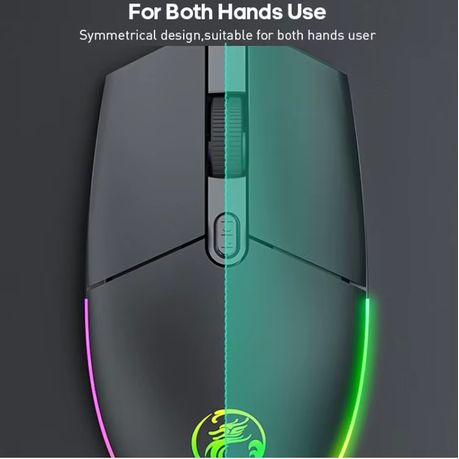 iMice AN-350 RGB Gaming Keyboard & Mouse Combo – Luminous Backlit Wired Set (Black)