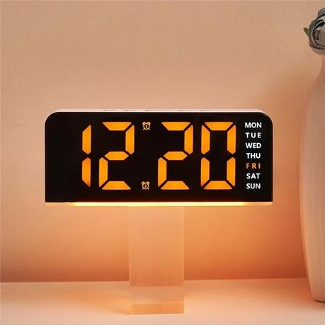 GH9001 Digital Alarm Clock With LED, Dual Alarm