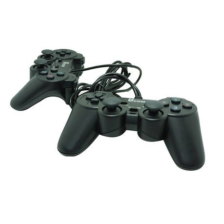 UCOM KD208 2-in-1 Dual Shock Gamepad Controller – Twin Pack (PC)