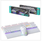 iMice MK-X10 RGB Mechanical Gaming Keyboard & Mouse Combo – White