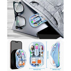 M333 Transparent Dual Mode Wireless Mouse – Rechargeable RGB Mouse