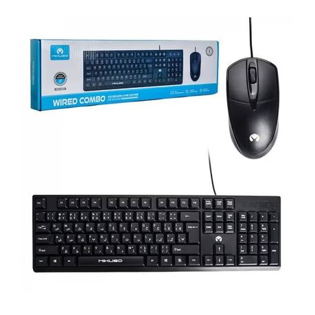 Mikuso Wired Keyboard & Mouse Combo – KB-C039