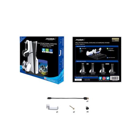 Dobe Multi-Function Cooling & Charging Stand for PS5 / PS5 Slim / PS5 Pro – TP5-0593S