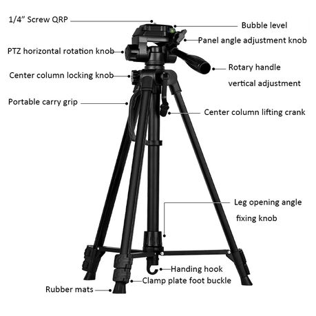 Lightweight & Portable Tripod 1.6m – F-360T