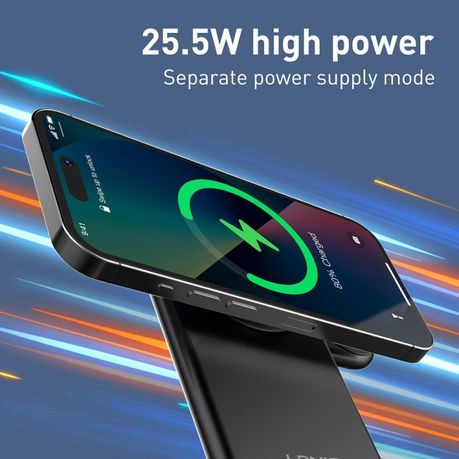 LDNIO 5-in-1 MagSafe Wireless Charger WL02 – 15W Fast Charging Stand