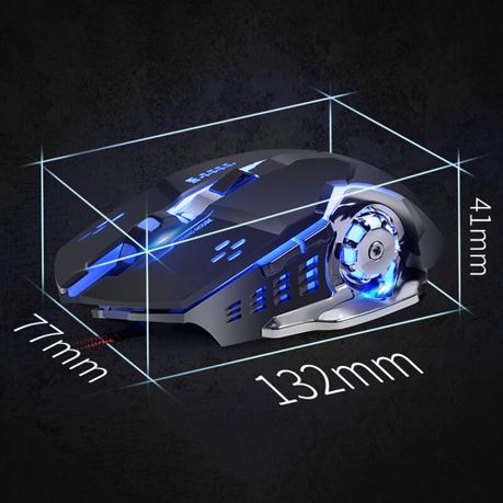 Cool Lighting Effects Gaming Mouse – Black (T2)