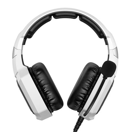 Onikuma K8 Professional Gaming Wired Headset – White, Noise-Reducing Mic, 50mm Drivers, Ergonomic Comfort