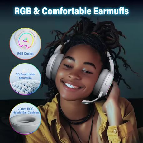 Songzen S4 Pro 2.4G Wireless Gaming Headset – Bluetooth & Wired, 7.1 Surround, RGB – PS4/PS5/PC/Switch