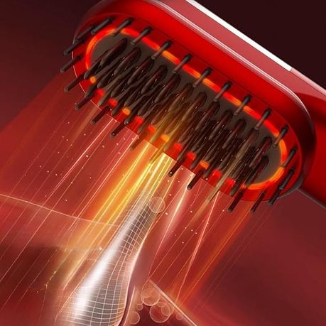 Mikuso Rechargeable Straight Hair Comb – Red