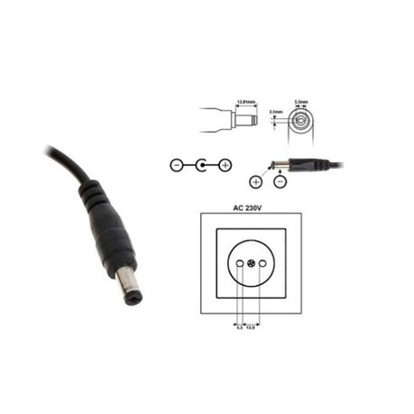12V 2A CCTV Power Supply Adapter 2 Pack