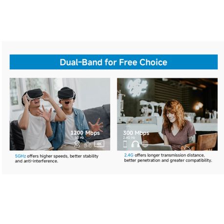 Pix-Link LV-AC27Q Wireless-AC Dual Band WiFi Repeater – 1200Mbps, AC2800, Dual Band Extender