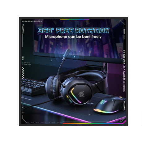 X31 ShadowCore USB/3.5mm Wired RGB Gaming Headset – Black