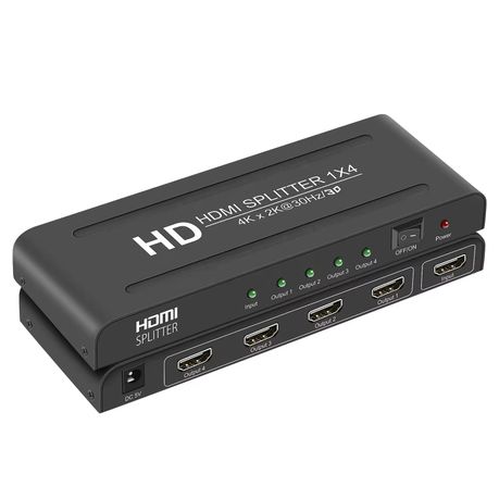 HDMI Splitter 1x4 – UHD 4K x 2K 1080P + 3D – Version 1.4b (GC)