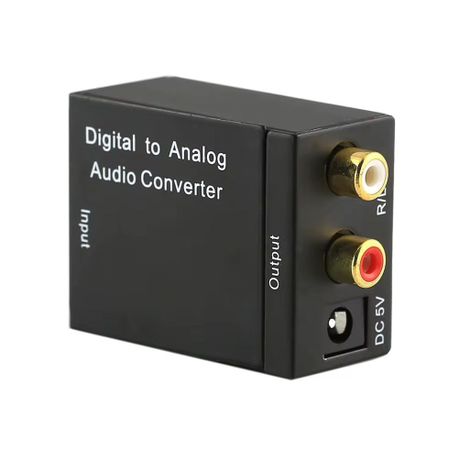 Digital to Analog Audio Converter – Optical to RCA for Stereo Sound