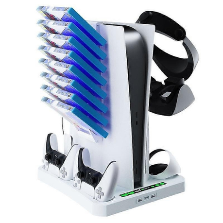 iPlay PS5 Multi-Use Cooling Base with VR2 Storage & Controller Charging