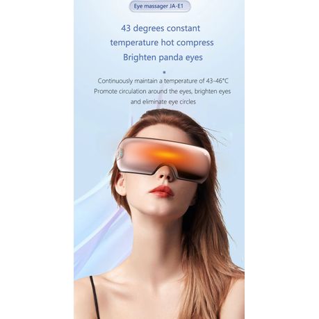 Bluetooth Eye Massager with Heat & Music – JA-E1 (Brown)