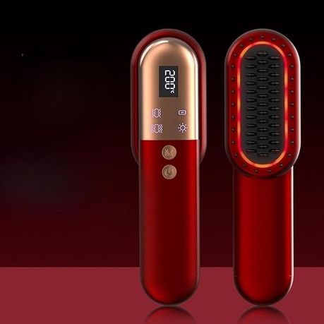 Mikuso Rechargeable Straight Hair Comb – Red