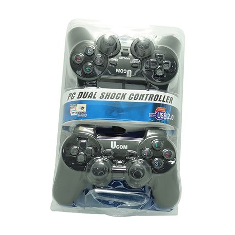UCOM KD208 2-in-1 Dual Shock Gamepad Controller – Twin Pack (PC)