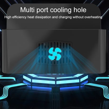 100W | 7-Port USB Smart Charging Station – Black (YFY-A52)