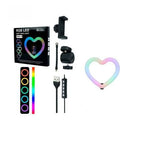 RGB Heart Ring Light 10 Inch with Tripod & Phone Holder