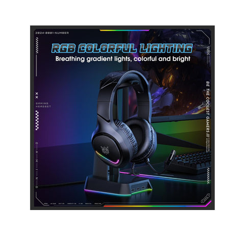 X31 ShadowCore USB/3.5mm Wired RGB Gaming Headset – Black
