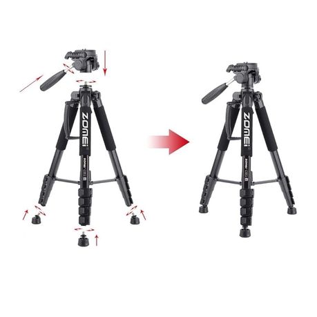 Zomei Q-188 Professional Heavy Duty Tripod – DSLR, Camcorder & Smartphone, 188cm
