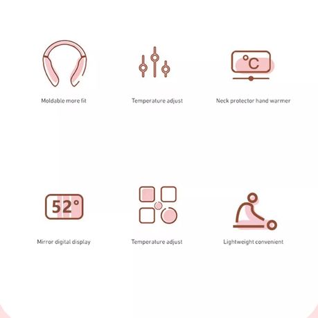 Rechargeable Portable Neck Heater T66 – 3 Heat Levels 8000mAh