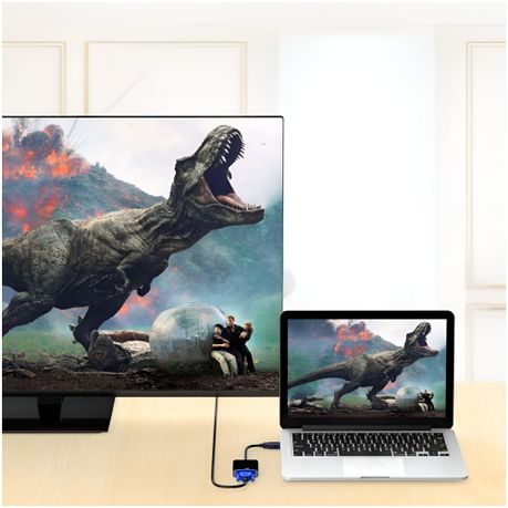 USB 3.0 to VGA Female Adapter - High-Speed Data Transfer & Display