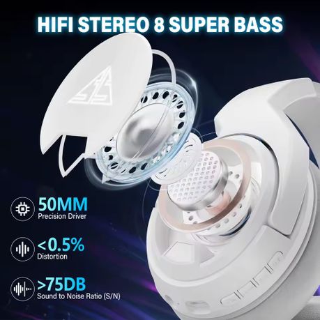 Songzen S4 Pro 2.4G Wireless Gaming Headset – Bluetooth & Wired, 7.1 Surround, RGB – PS4/PS5/PC/Switch