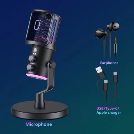 NeePho NP-M02 RGB Gaming Microphone USB/Type-C