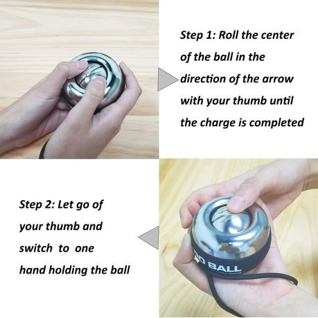 Power Gyro Ball – Weighted Auto-Start Hand, Wrist & Forearm Trainer