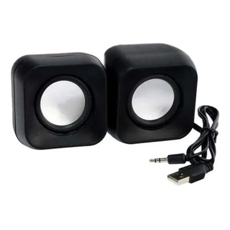 YSD Mini Digital USB Wired Speaker – Black, 2.0 Multimedia Computer Speakers