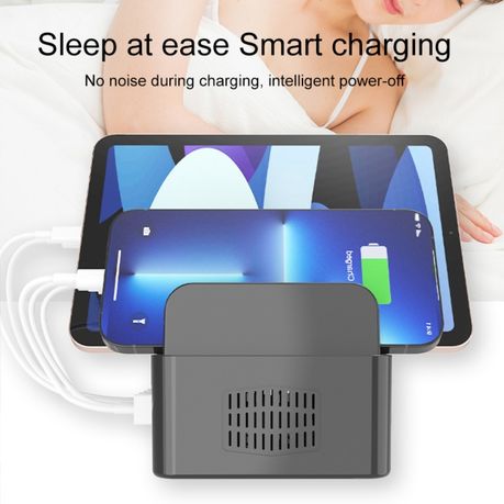 100W | 7-Port USB Smart Charging Station – Black (YFY-A52)