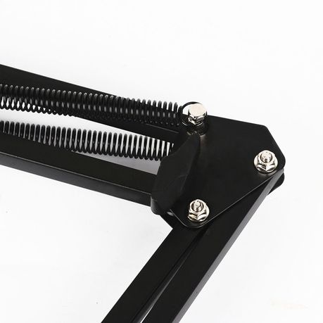 Cantilever Adjustable Microphone Stand – Foldable Design + Shock Mount | Desktop Studio Arm
