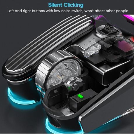 iMice T800 Wireless Rechargeable RGB Gaming Mouse – Dual Mode (2.4G &amp; Bluetooth)