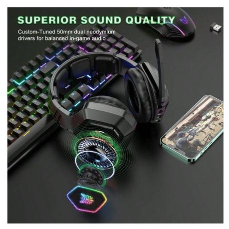 ONIKUMA B100 Wireless Gaming Headphones with Mic