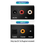 Digital to Analog Audio Converter – Optical to RCA for Stereo Sound