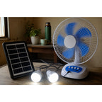 15W Solar Rechargeable Fan – Portable Cooling Fan with Battery Backup