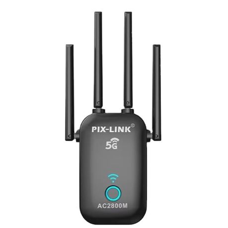 Pix-Link LV-AC27Q Wireless-AC Dual Band WiFi Repeater – 1200Mbps, AC2800, Dual Band Extender
